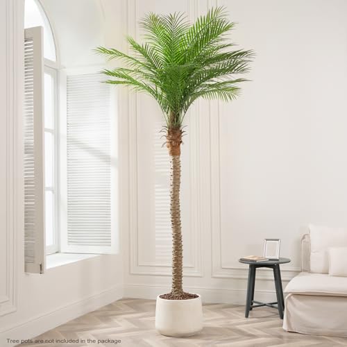 Image of Vitalismo Artificial Phoenix Palm Tree 8ft 2 Set Tall Outdoor /Indoor Decor