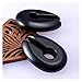 HMYDZ 1PC Keyhole Rosa Black Opal Stein Ohr Gewicht Hanger Ohr Stretcher Expander-Ohrring Gauges Ohr-Stecker-Tunnel-Piercing Körper-Schmuck (Color : Black 2pcs, Size : 10mm)