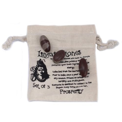 One Inch Lingam - 3 Stones