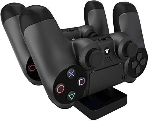 PS4 Controller Charger, Megadream Dual Charging Station Dock, Fast Charge for Sony Playstation 4 / PS4 Slim/PS 4 Pro