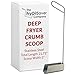 FryOilSaver Deep Fryer Crumb Scoop, V-Shaped Fryer Scoop, Use to Remove Crumb Sediment from Deep Fryer. Stainless Steel Fryer Scoop, Crumb Scoop Assembly, Total Length 21.75"