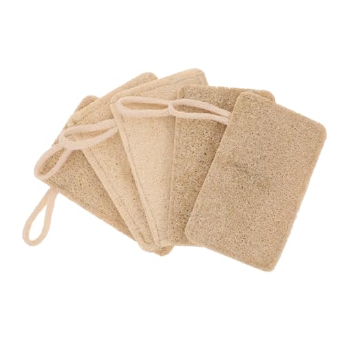 FRCOLOR 6Pcs Natural Loofah Dish Sponge Soft and Absorbent Kitchen Cleaning Scrubber Pads Versatile and Lightweight for Dishwashing and Household Use