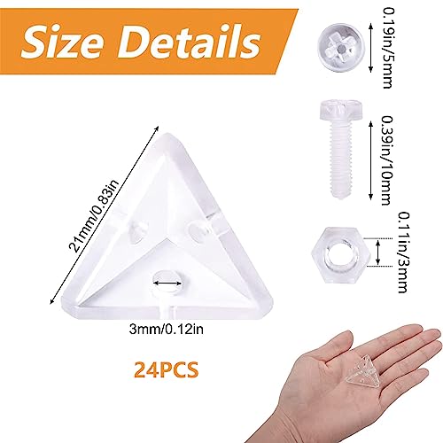 MOROBOR 24pcs Acrylic Corner Bracket - Image 2