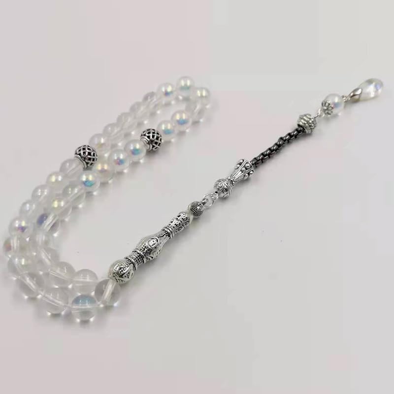ALBASHAN Tasbih white crystal muslim bangles islamic prayer bead store Ramadan arabic jewellery turkish fashion style accessories misbaha