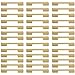 40 Paczek Uchwyty Do Drzwi Kuchennych Mosiądz Ze Stali Nierdzewnej Sypialnia Uchwyty Do Szafy Bar Złote Meble Szuflada Ciągnie Gałki Wielokrotnego Użytku (Color : 40 pack, Size : Hole center 160mm)