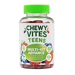 Chewy Vites Teens Multi-VIT Advance, 60 Vitamin Gummies, Teen Vitamins Gummies with 15 Essential Nutrients, 2 Months Supply, Real Fruit Juice, Vegan, Berry Flavour, for Energy and Immunity