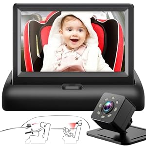 Baby Car Mirror with 4.3” HD ...