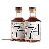 Kentucky 74 Non-Alcoholic Bourbon Whiskey, Award-Winning Alcohol-Free Spirit for Cocktails, 700ml Bottle (2-Pack)