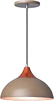 Lustre Luminária Pendente Panama 27cm Para Bancada Cozinha Mesa Balcão (Fendi)