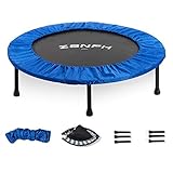Zenph Foldable Trampoline, Foldable Fitness Trampoline 40inch for Adults or Kids Indoor Folding Rebounder for Exercise Workout Supports Up to 330lbs