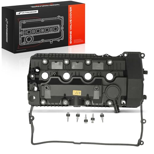 A-Premium Left Engine Valve Cover, with Gasket & Bolts, Compatible with BMW 545i 04-05, 550i 06-10, 645Ci 04-05, 650i 06-10, 745i 02-05, 745Li 02-05, 750i 06-08, 750Li 06-08, X5 04-06