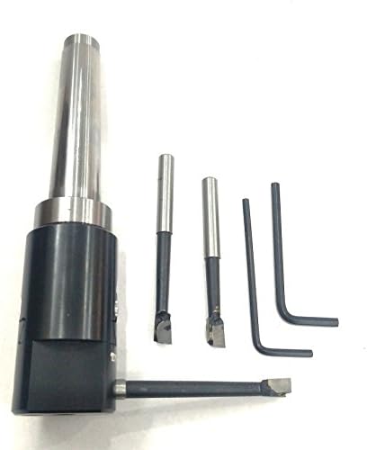 High Precision 30 mm Micro Boring Head & MT2 shank- M10 x 1.5 TPI+3 boring bars