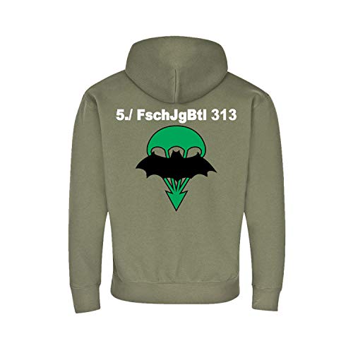 Sweat à capuche 5 FschJgBtl 313 contre le froid pull parachutiste - 2