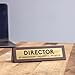 Boxer Gifts ‘Director Of Unnecessary Projects’ Novelty Wooden Desk Warning Sign | Funny Office Humor Gift For Colleague Or Boss | 4.5cm x 17.5cm