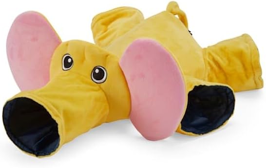 EveryYay by Petco Romp This Way Elephant Ferret Tunnel & Cuddle Blanket 23.6" L X 17.7" W