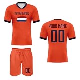 Custom 24/25 National Soccer Team Jersey Set Training Shirts and Shorts Personalized Name Number Logo Outfits Uniform for Men Women Youth Kid Fans Gifts