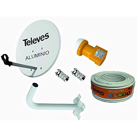 Kit Antena Parabólica TELEVES 63cm Cover