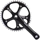  Mighty Single Speed Kurbelgarnitur 46 Zähne Alu schwarz Kurbelarmlänge 170mm 2020 MTB