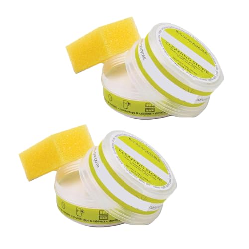 Piedra limpiadora ecológica, Piedra limpiadora Multiusos para baño, Piedra limpiadora de Piedra de guijarros para Ducha (2PCS)