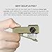 OLIGHT Oclip Ultra EDC Flashlight Clip-on Light, 530 Lumens Rechargeable with Type-C Charging, Combines Floodlight, Spotlight and UV, Triple Magnetic Lights for Inspection and Work (Olive Green)