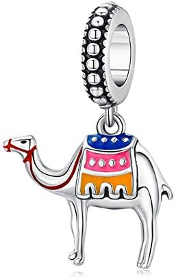 Cat Charm 925 Sterling Silver Dog Charm Camel Charm Rabbit Charm Dolphin Charm Butterfly Charm for Pandora Charm Bracelet
