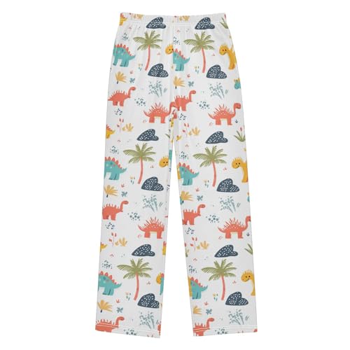 Pajama Bottoms, Pattern with Colorful Dinosaurs Sleeping Pant Lounge Wear Pajamas Long Pants Sleepwear Pjs