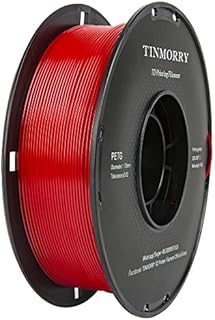 PETG Filament 1.75mm 1kg, TINMORRY 3D Printer Filament PETG Tangle-Free 3D Printing Materials, 1 Spool, Black