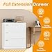 Lateral File Cabinet with Lock, 3 Drawer Lateral Filing Cabinet, Metal Lateral File Cabinet for Home and Office, Metal Storage File Cabinet for Hanging Files Letter/Legal/F4/A4 Size