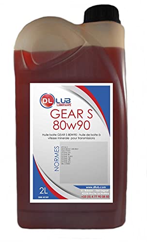 DLLUB - GEAR S 80W90 : Huile de boite/pont filante - 2 litres