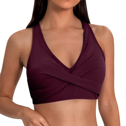 Bikini Reductor Pecho Mujer   Parte de Arriba Bikini Mujer Bikinis Deportivos Traje de Baño,Sexy Bañadores Natacion con Relleno Biquinis