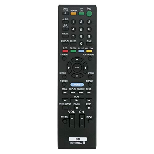 VINABTY RMT-B102A Replacement Remote Control Compatible with Sony Blu-Ray Home Cinema System 148064911 BDP-S350 BDP-BX1 RMT-B102P RMT-B103A BDP-S550 BDPS350 BDPS350B BDP-S780 BDP-S350B RMT-B102J