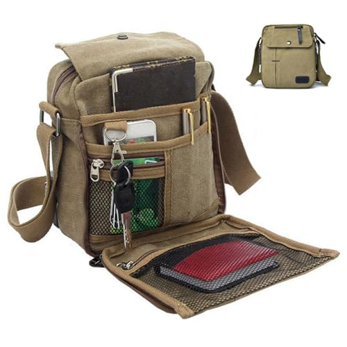 Sac à bandoulière pour hommes NIDONE multi-poches pour ne plus rien perdre en voyage