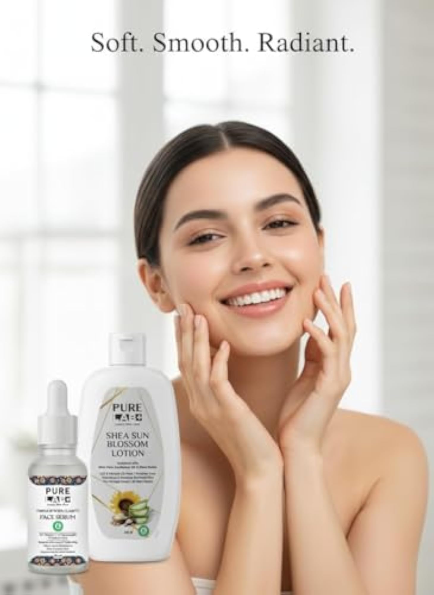 + Face Serum & Body Lotion Combo | Glow Enhancing Serum + Deep Moisture Lotion