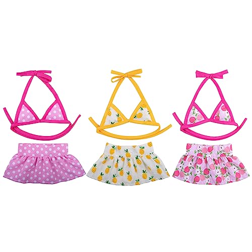 Traje de baño floral para perro pequeño miniatura 4