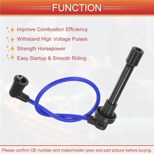 Cable de bobina de encendido para Acura EL 1.6L que estabiliza el arranque del motor 6