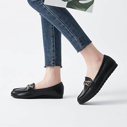 Image of VERDASCO Women's Loafers Comfort Slip-Ons Flat Work Shoes Casual Moccasins Penny Loafers Lady Dress Shoes