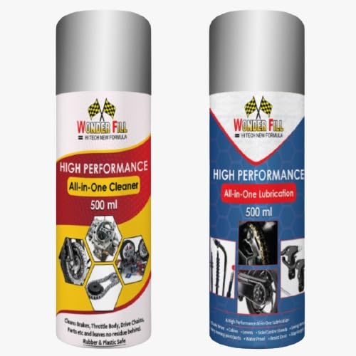 Wonderfill High Performance All In One Cleaner for Car/Motorbike|High Power Brake & Parts Cleaner Spray|Car Care/Car Accessories/Automotive Products (Pack of 2)