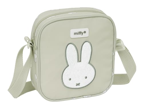 Safta MIFFY NIEBLA - Bandolera Pequeña, Bandolera Infantil, Bolso Niño, Ideal para Niños de 5 a 14 Años, Cómoda y Versátil, Calidad y Resistencia, 16x4x18 cm, Color Gris piedra