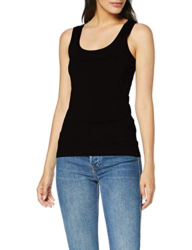OPUS Damen Top | Tanktop IMILIA Slim aus BCI Cotton Mix Black, 38