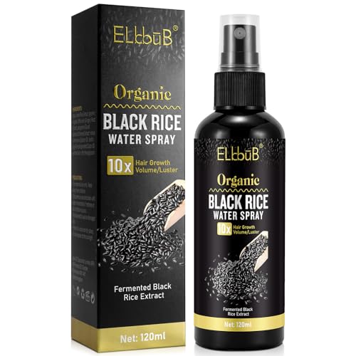 Black Rice Water Hair Growth Serum Spray - Natural Vegan