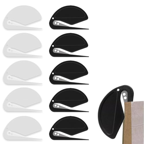SULIUDAJI 10 Pezzi Letter Opener, Tagliacarte, Desktop Paper Cutter, Plastic Cutter Efficient Tool Opener For Envelopes, Packages, Boxes, Paper Cutting For Mail Wrapping And Paper Cutting
