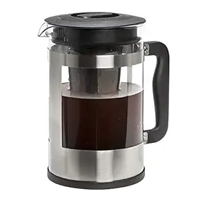 Primula Kedzie Deluxe Cold Brew Iced Coffee Maker Comfort Grip Handle, Durable Glass Carafe, Removable Me
