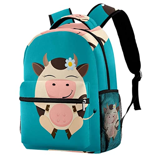 Sac à dos vache souriante femme décontracté en toile idéal pour le quotidien