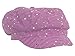 Glitter Sequin Trim Newsboy Style Relaxed Fit Cap, Pink