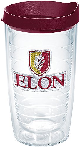Tervis Made in USA Double Walled Elon University Phoenix Insulated Tumbler Cup Keeps Drinks Cold & Hot, 16oz, Primary Logo