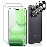 Datree 3 Stück für Panzerglas für Honor 600 Lite & 3 Stück Kameraschutz (Schwarz), 9H Festigkeit Hartglas, Anti-Kratz Folie, Bläschenfrei Schutzfolie, HD Bildschirmschutz Folie