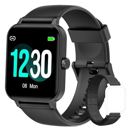 Blackview Smartwatch, Reloj Inteligente Hombre Mujer - Oxímetro de Pulso (SpO2) Sueño | Esfera de Reloj de DIY | Caloría Podómetro | 1,83" Pulsera Actividad para Android iOS (Versión Mejorada)