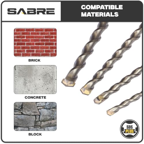 Sabre Tools SDS Plus Long Drill Bit Set