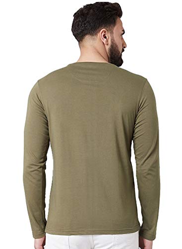 Image of ADRO Men's Cotton Solid Regular Fit T-Shirt