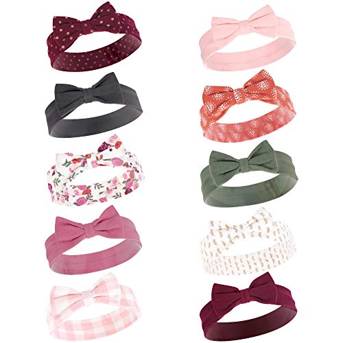 Image of Hudson Baby Infant Girl Cotton Headbands
